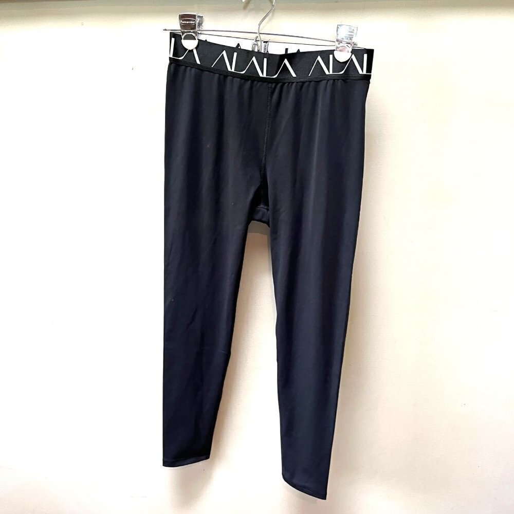 Alala Black Logo‎ spellout leggings- Size M